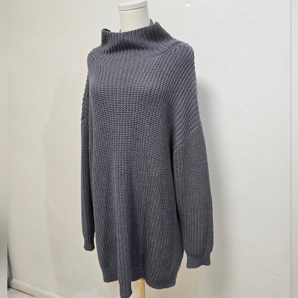 Poetry Wool Cotton Sweater Mini Dress Size 14 - Picture 2 of 7